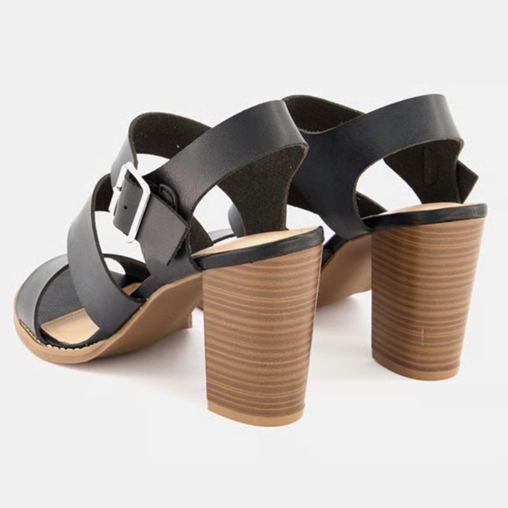 Christian Siriano Black Strappy Heeled Sandals Women's Size 11
